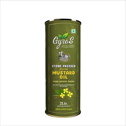 Stone Pressed Yellow Mustard Oil - 2L Tin